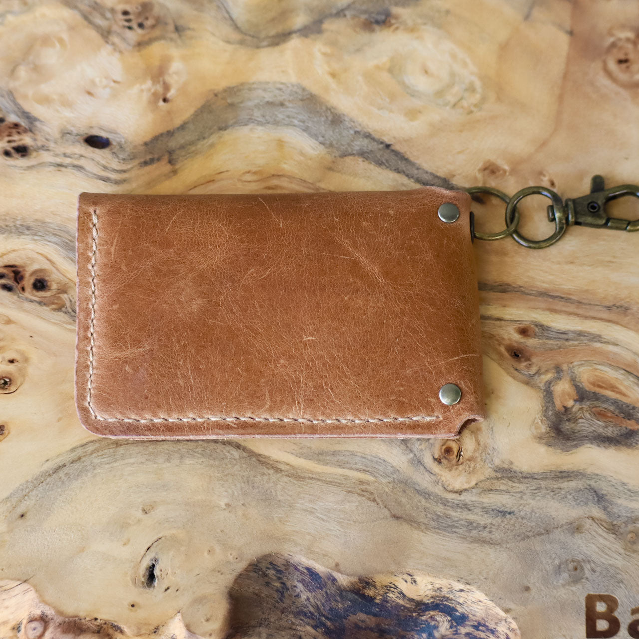 Leather Snap Card Case