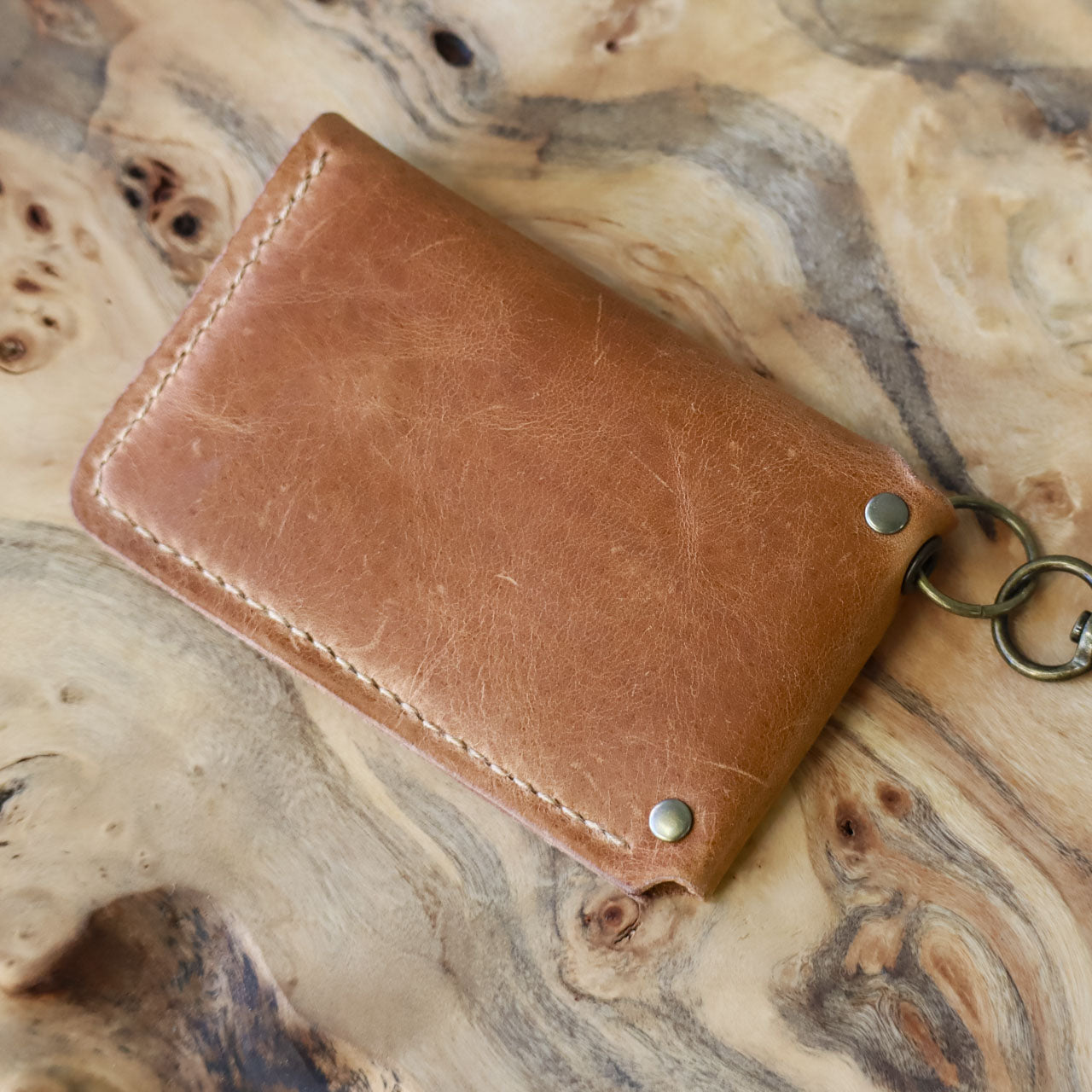 Leather Snap Card Case
