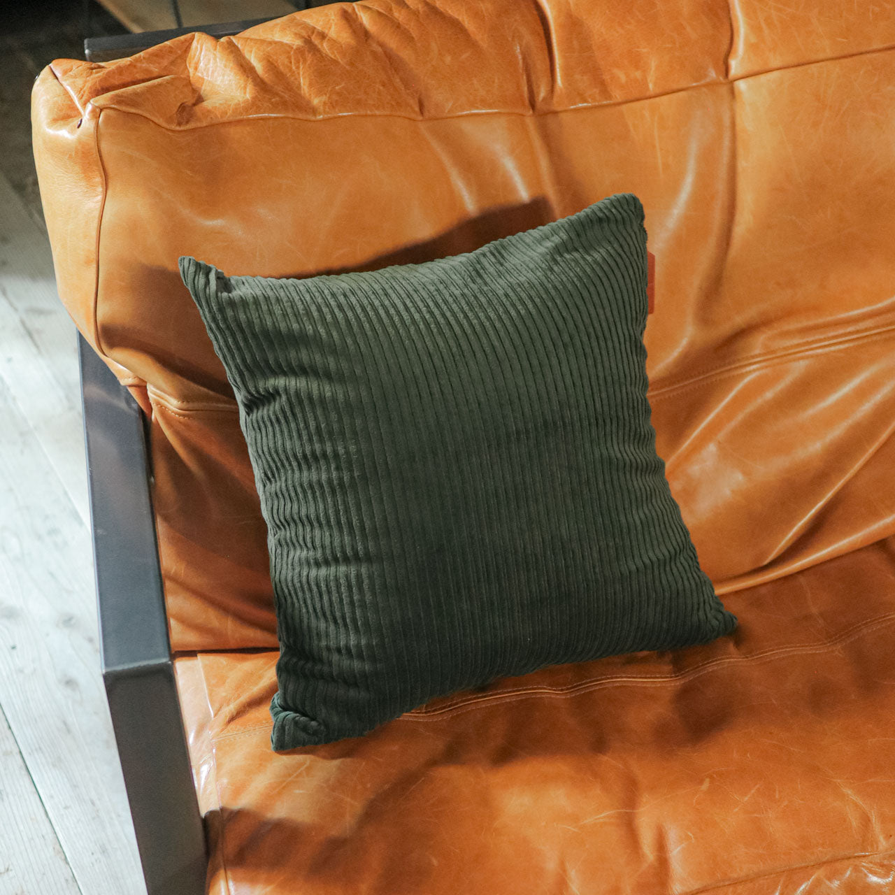 Leather Tag Cushion