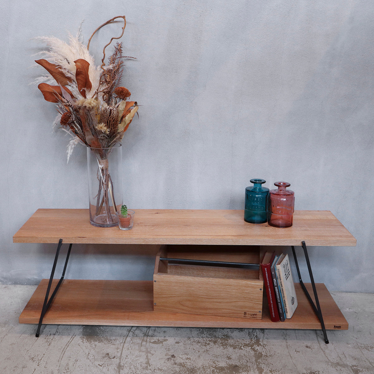 TVボード、テレビボード、2段シェルフ、ラダーシェルフ