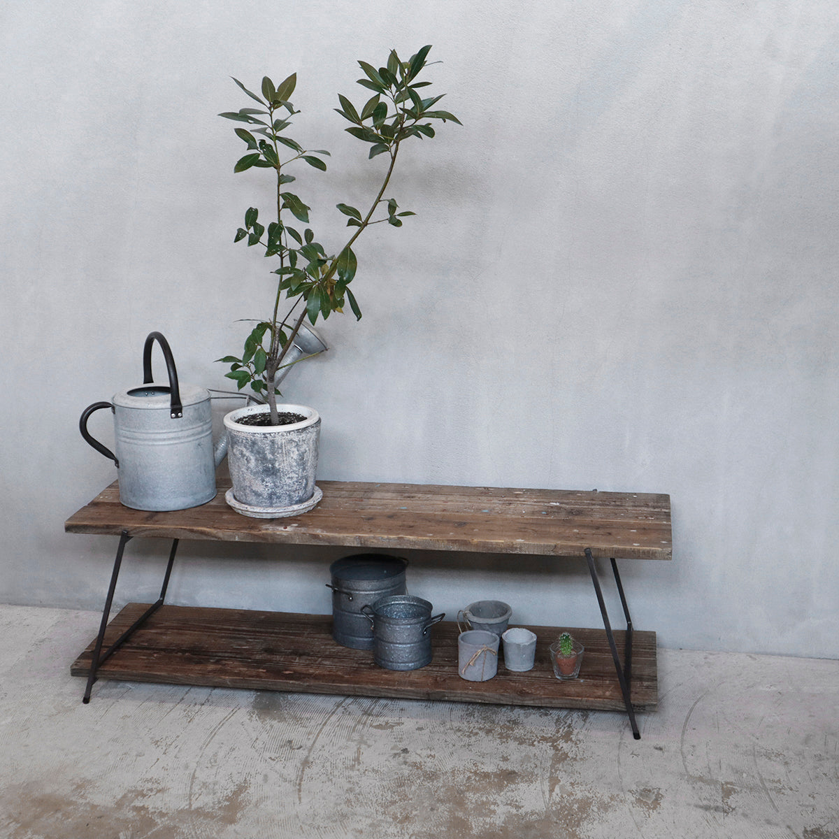 TVボード、テレビボード、2段シェルフ、ラダーシェルフ