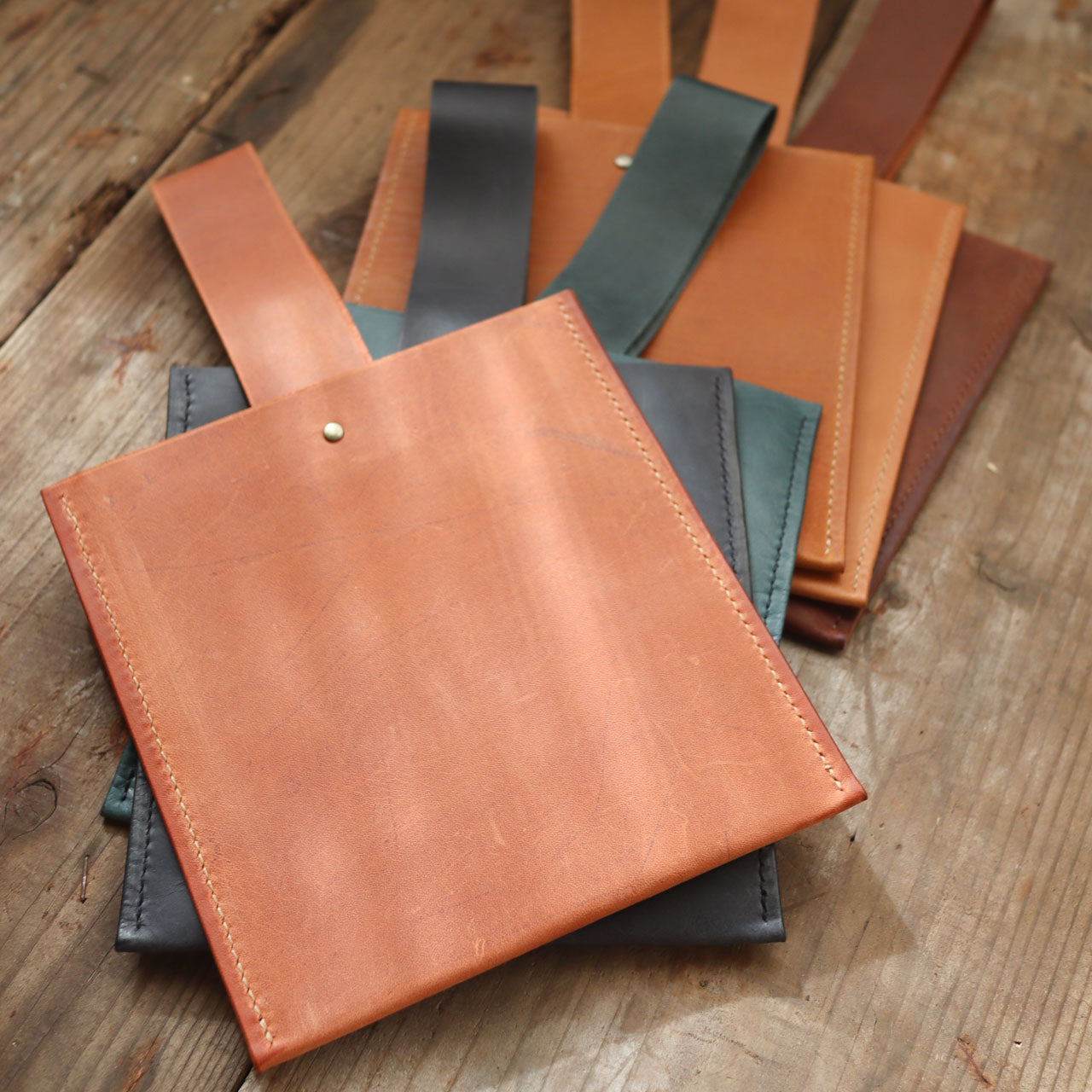 Leather One Handle Bag