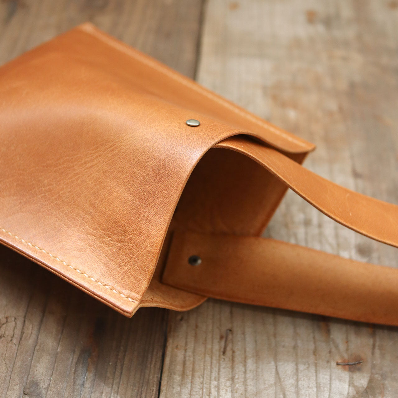 Leather One Handle Bag