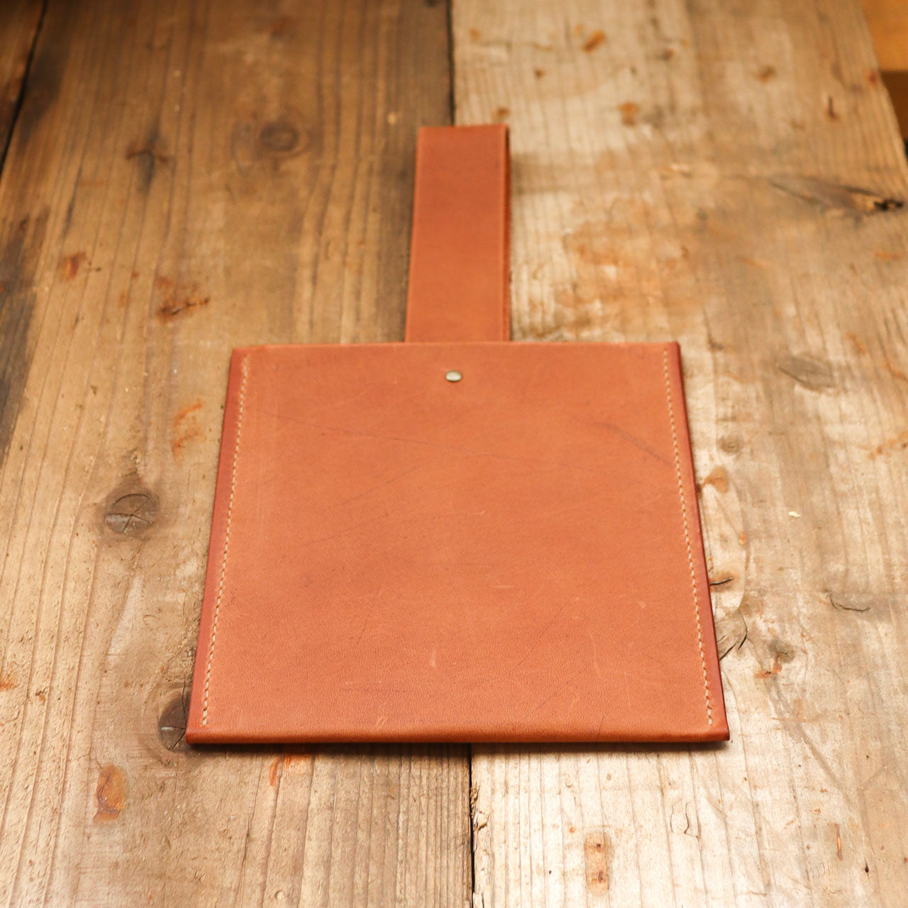 Leather One Handle Bag