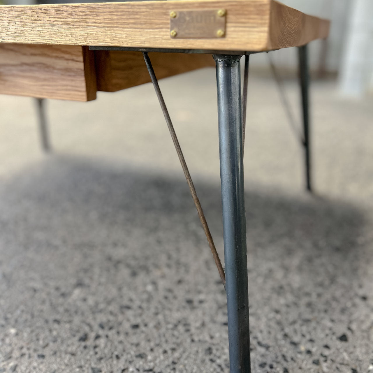 【リメイクアウトレット品】Remake Oak Drawer Low Desk