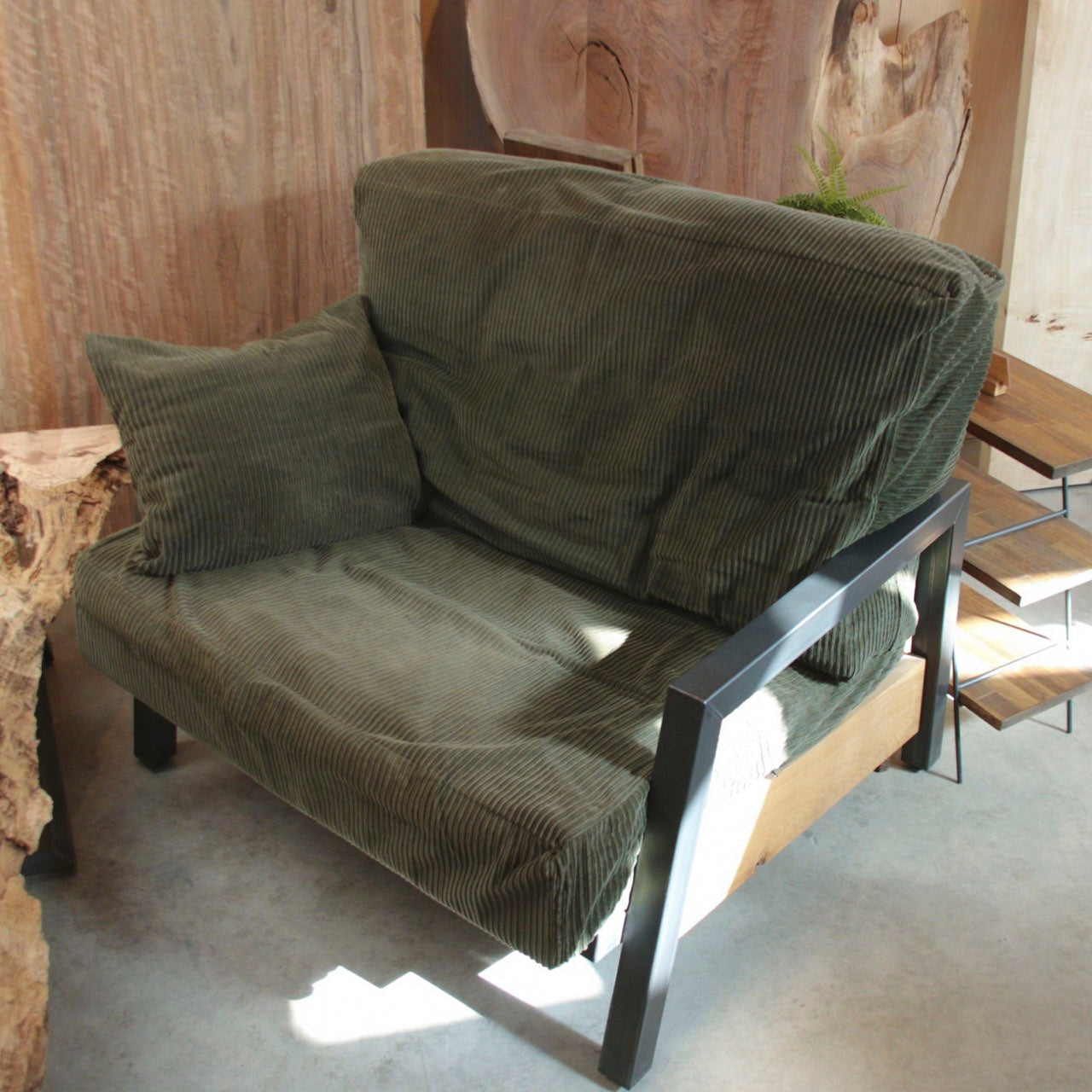 アウトレット 無垢アイアンソファ