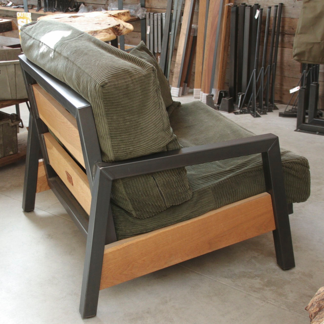 アウトレット 無垢アイアンソファ