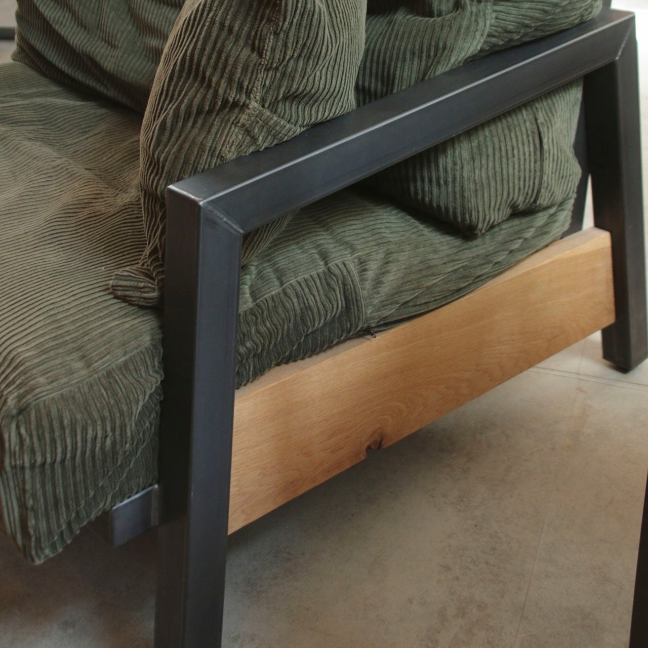 アウトレット 無垢アイアンソファ