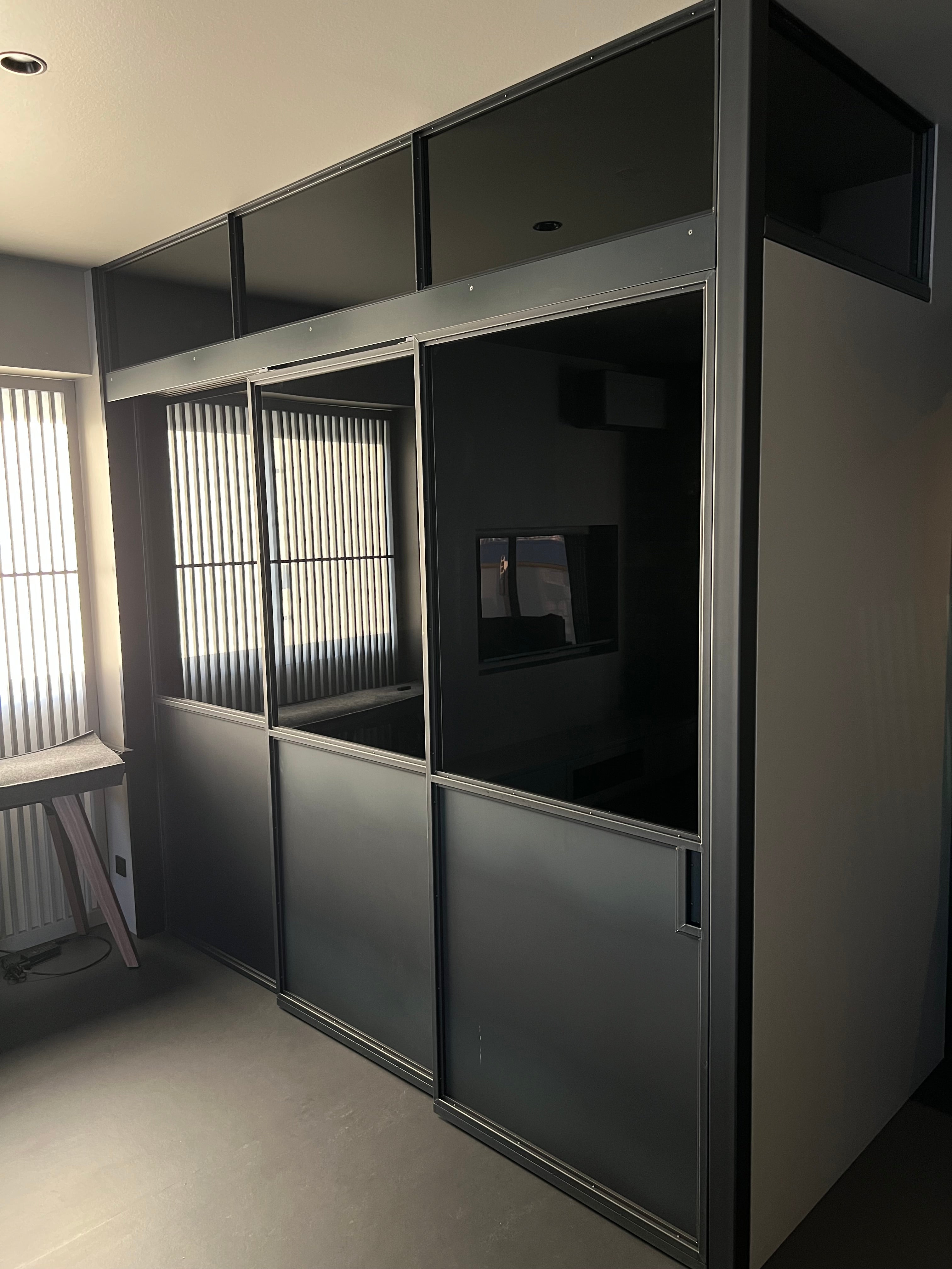 w-151 アイアンスライドドア / アイアン引き戸 / 鉄扉 / 2連引き戸