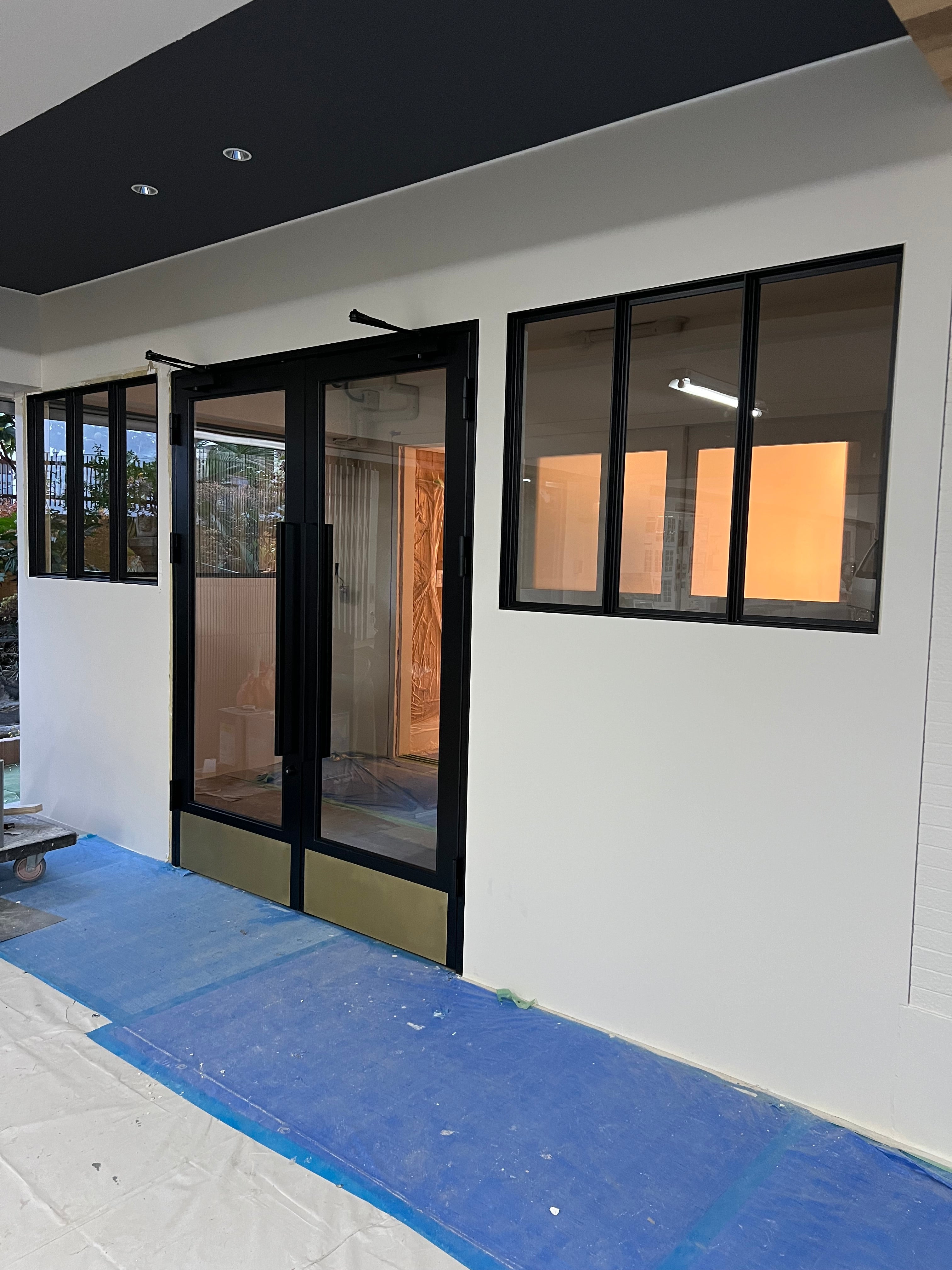 w-157 アイアン建具 ドア FIX窓 アイアンファサード