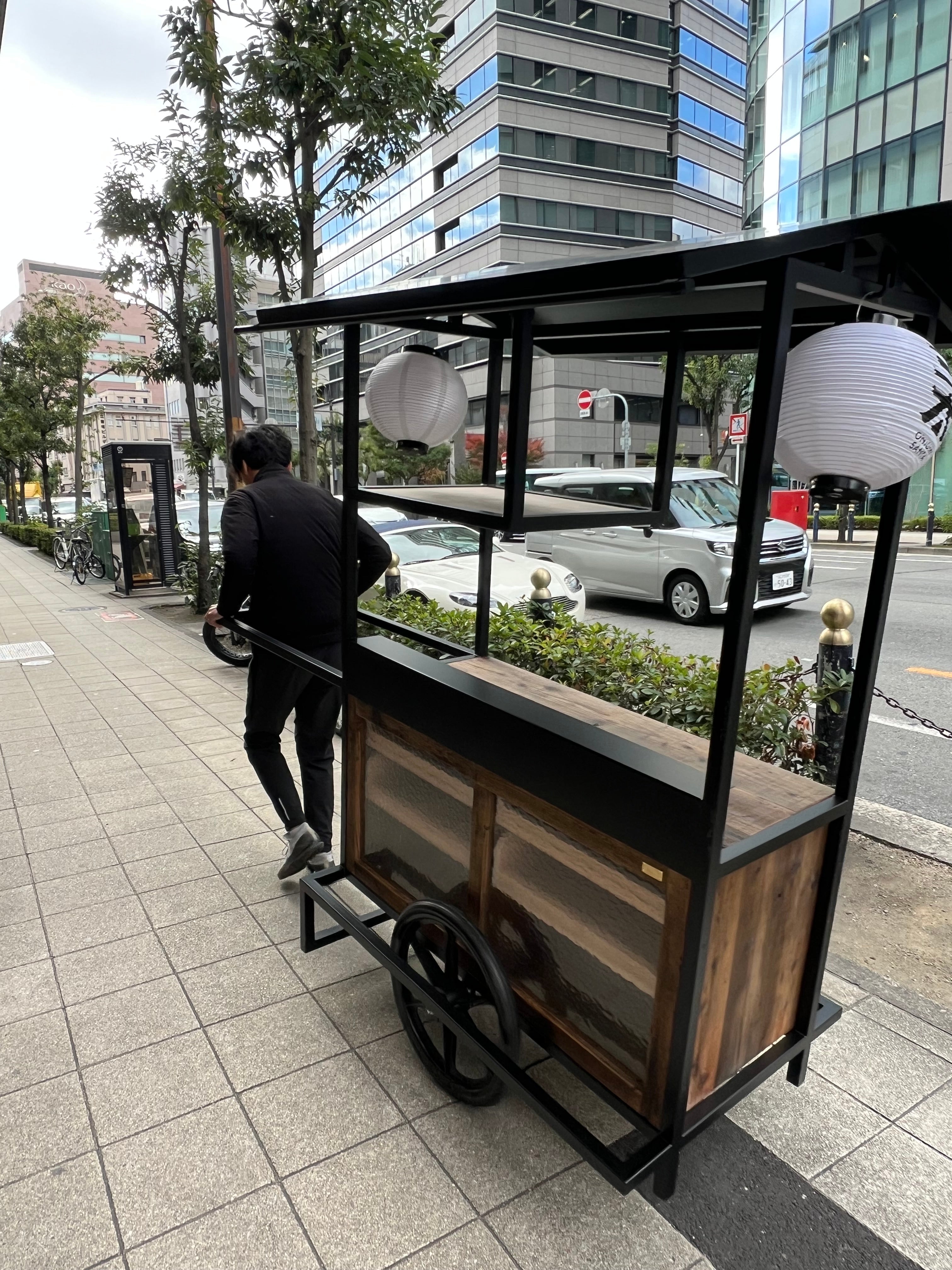 w-158 リアカー屋台 アイアン