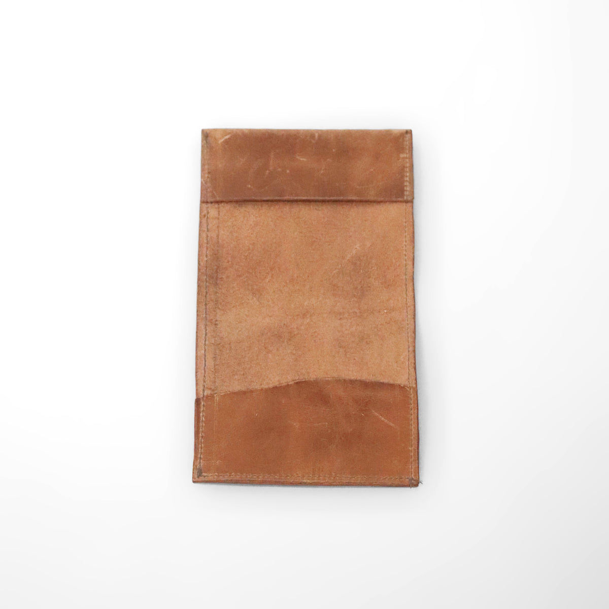 【SALE】レザー二つ折り札入れ - カフェオレ