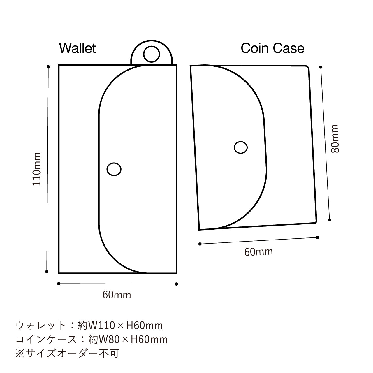 Leather Hang Coin case & Wallet