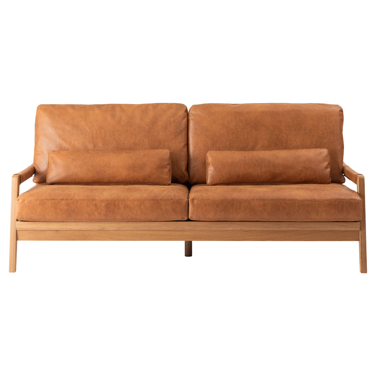 Fennel Sofa ソファ ソファー 二人掛け リビング 寝室 リラックス ブークレ クロスレザー スチール 天然木 家具