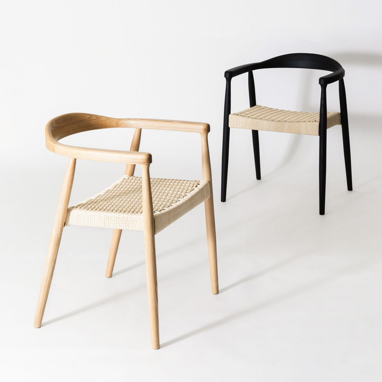 Roselle Arm Chair アームチェア デスクチェア アームレスト リビングチェア ダイニングチェア ペーパーコード 椅子 書斎 リビング リモート 家具