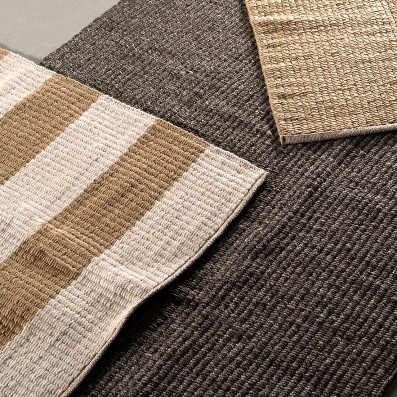 Rectangle P Rug ラグマット 170×230 ラグ ウール コットン ポリエステル 防ダニ・抗菌防臭・防炎機能 ホットカーペット 床暖房 インテリア インテリア雑貨