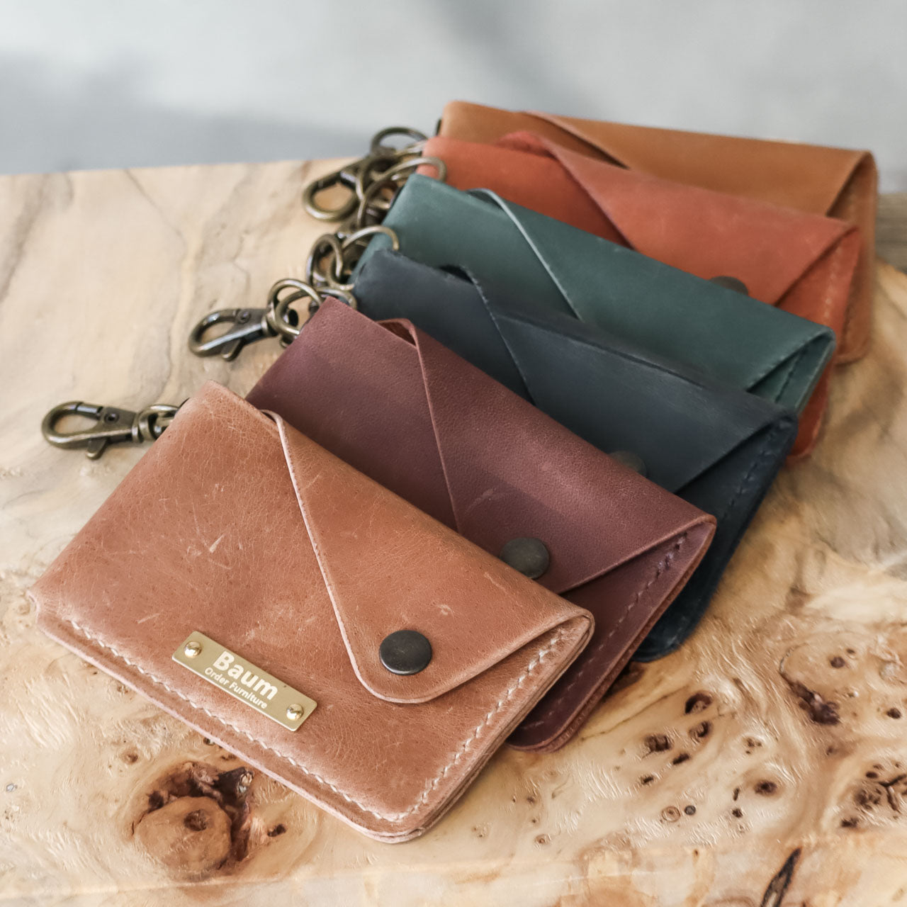 Leather Snap Card Case