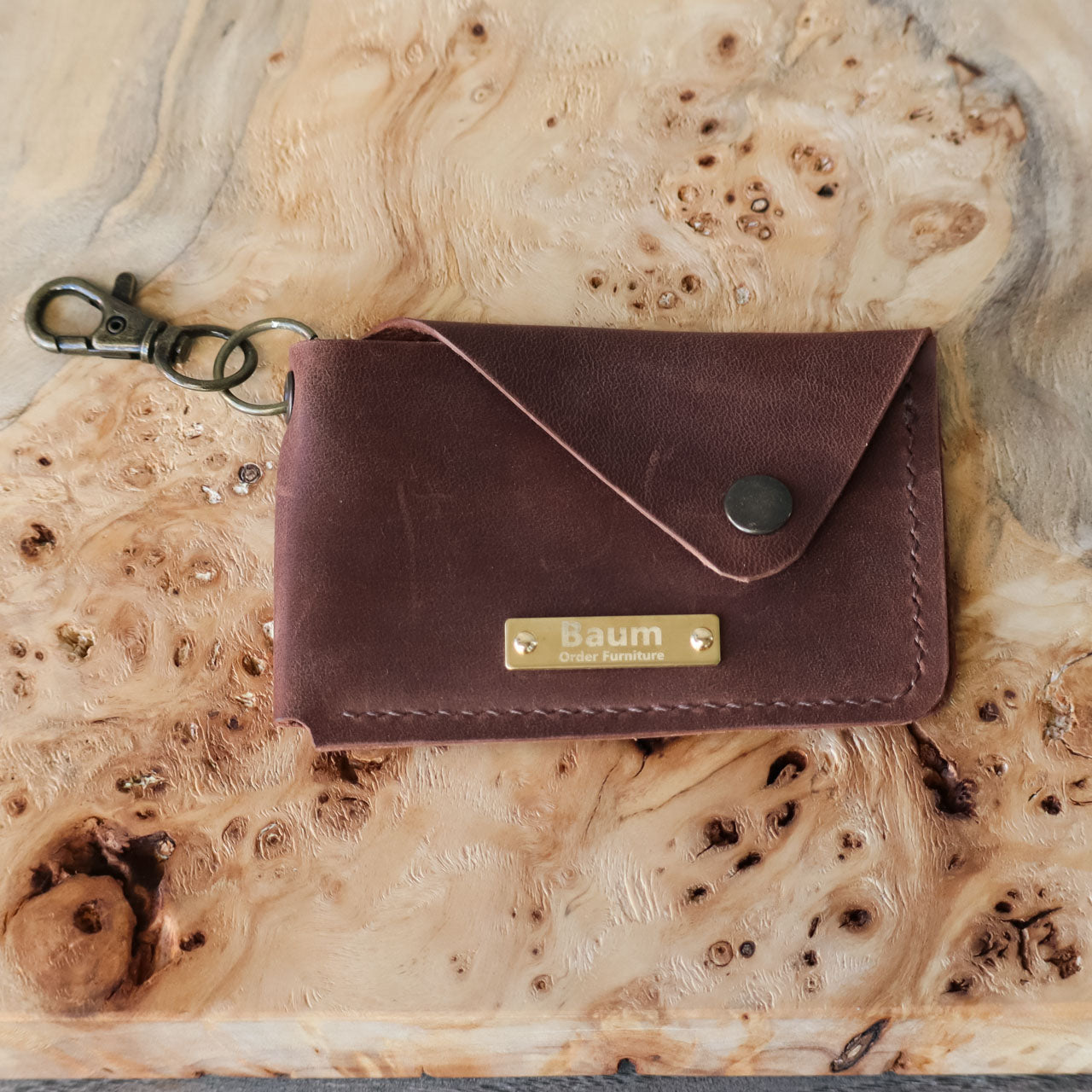 Leather Snap Card Case