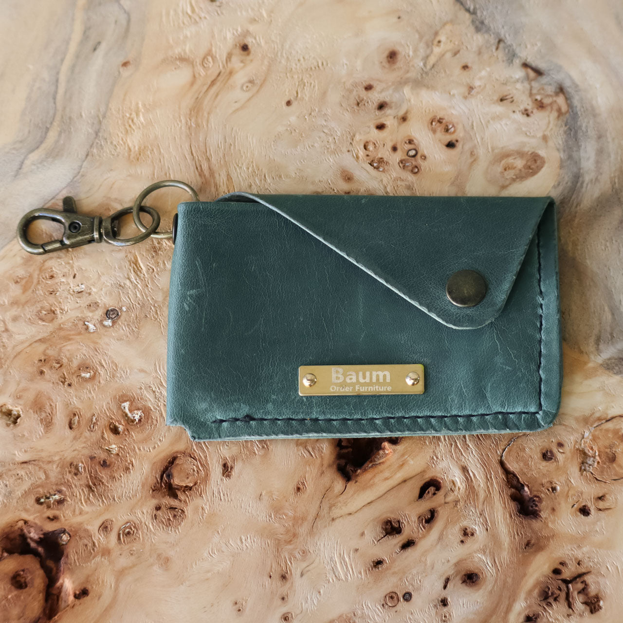 Leather Snap Card Case