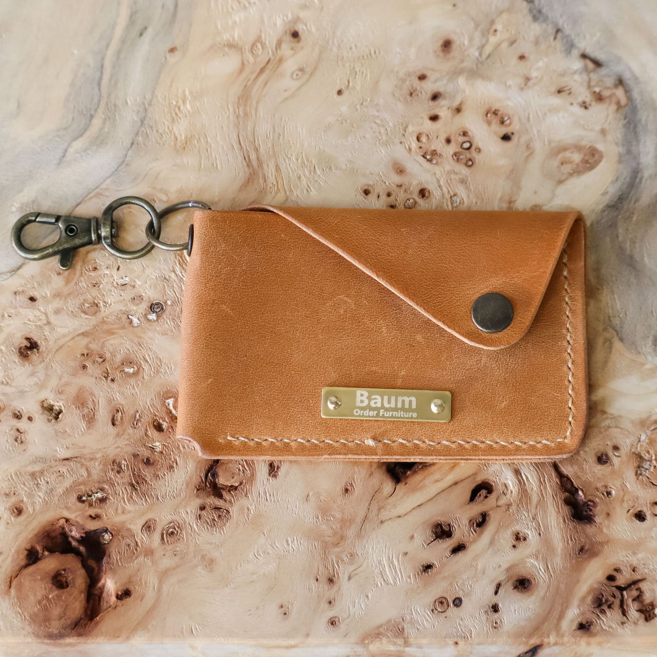 Leather Snap Card Case