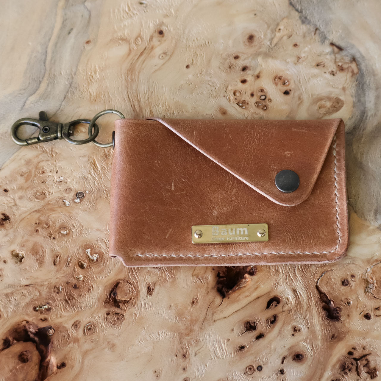 Leather Snap Card Case