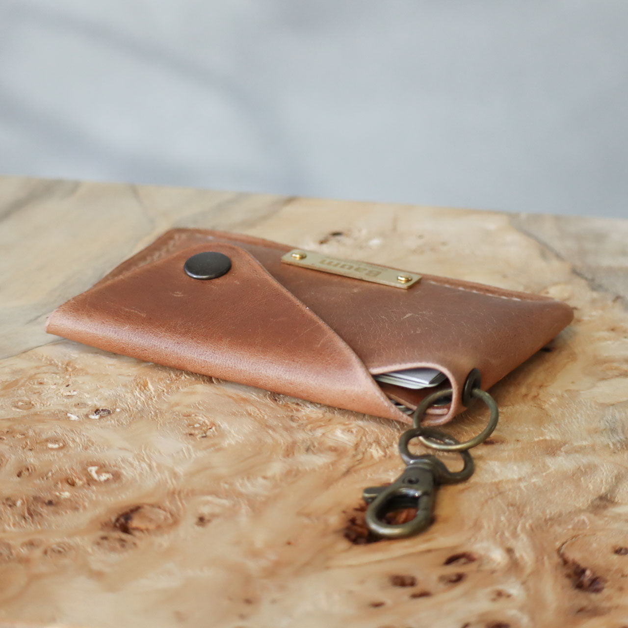 Leather Snap Card Case