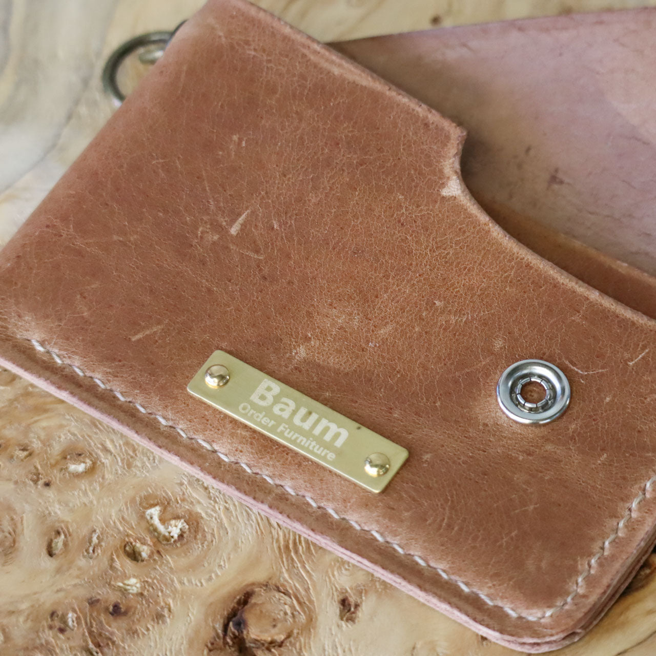 Leather Snap Card Case