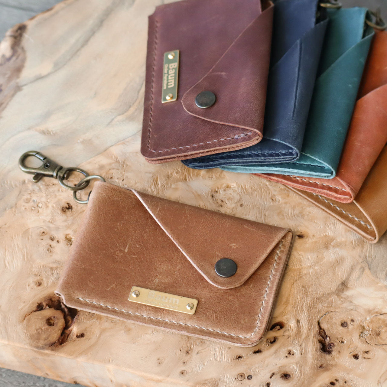 Leather Snap Card Case