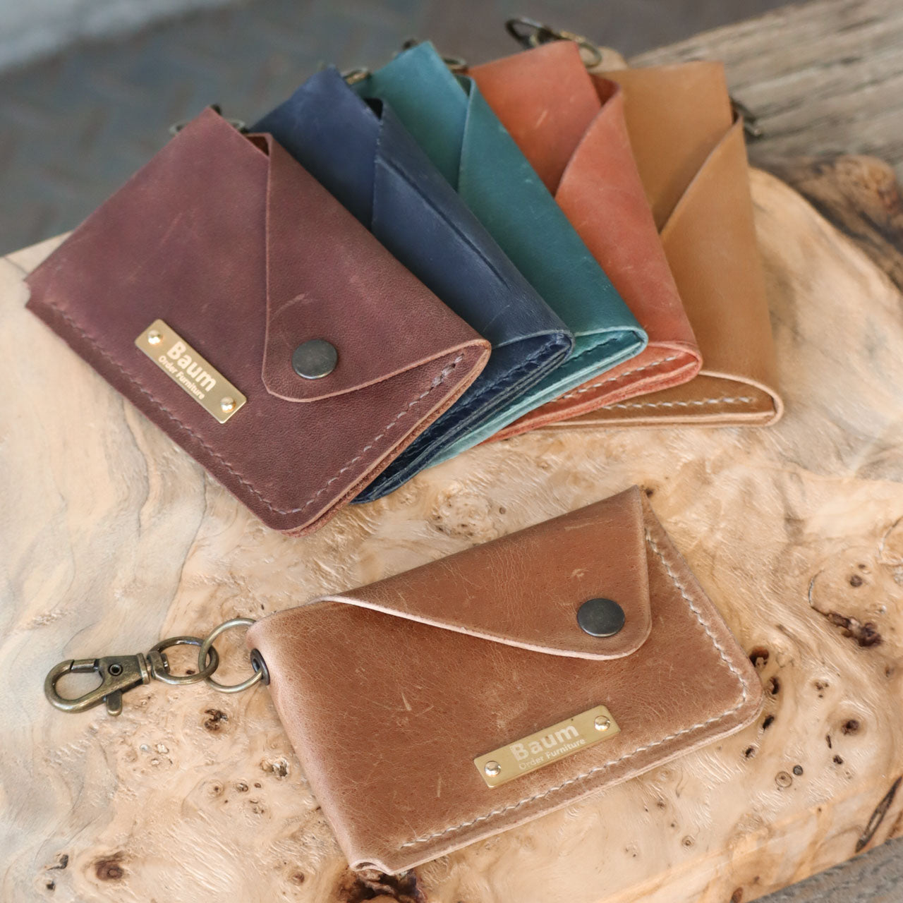 Leather Snap Card Case