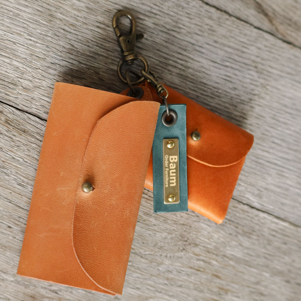 Baum Plate Leather Key Holder