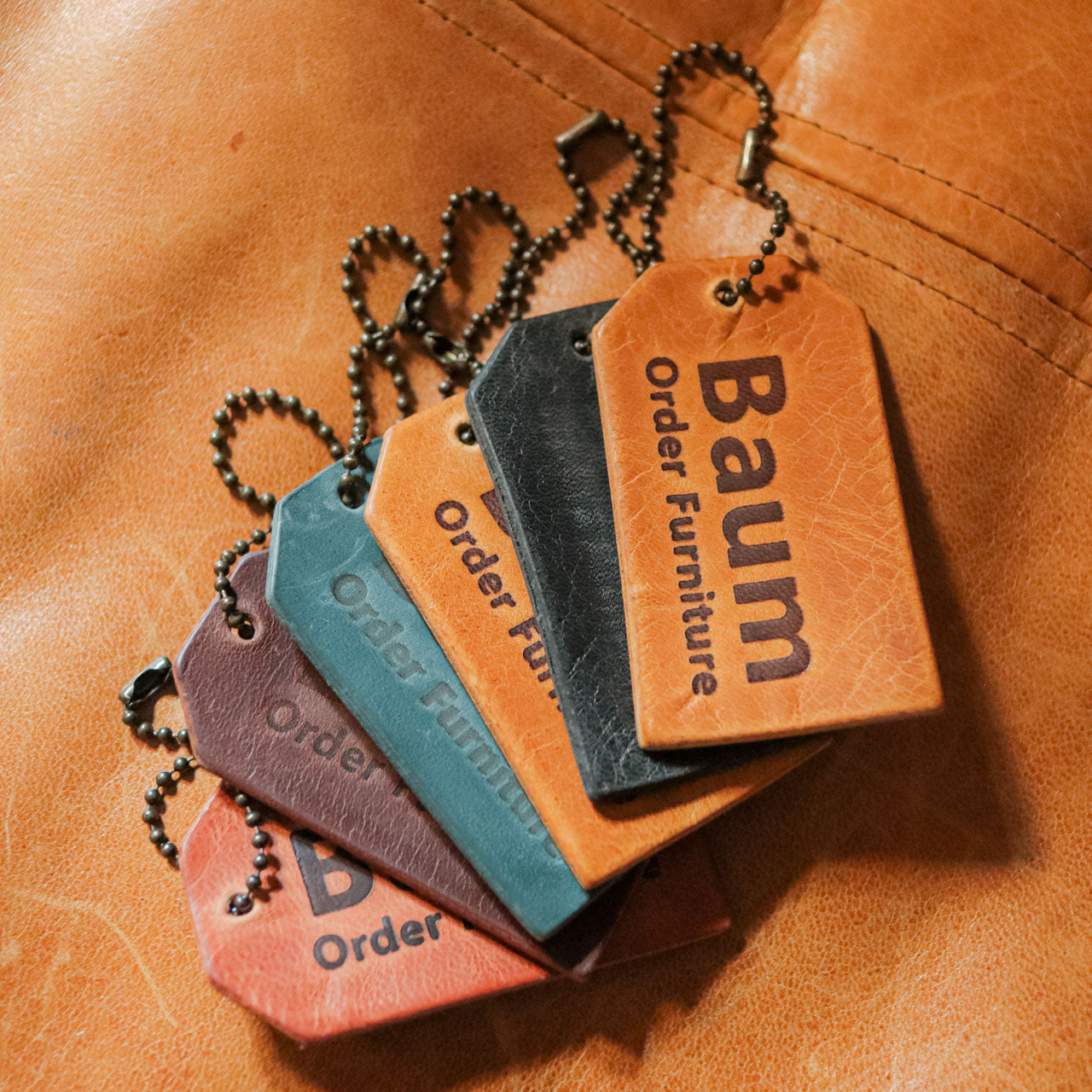 Leather Tag Cushion