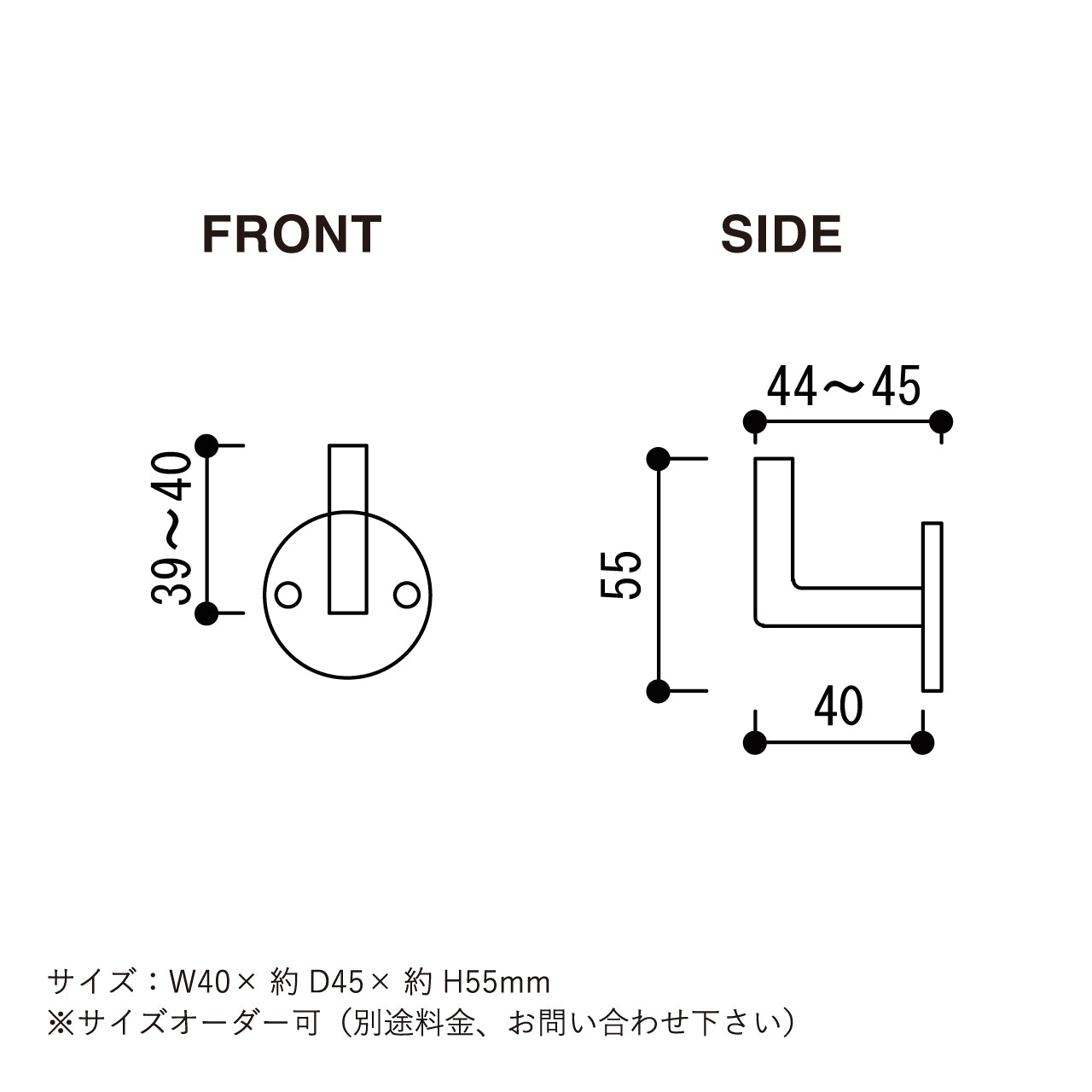 Brass Nose Hook 送料無料 日本製 真鍮 フック 帽子掛け 真鍮パーツ