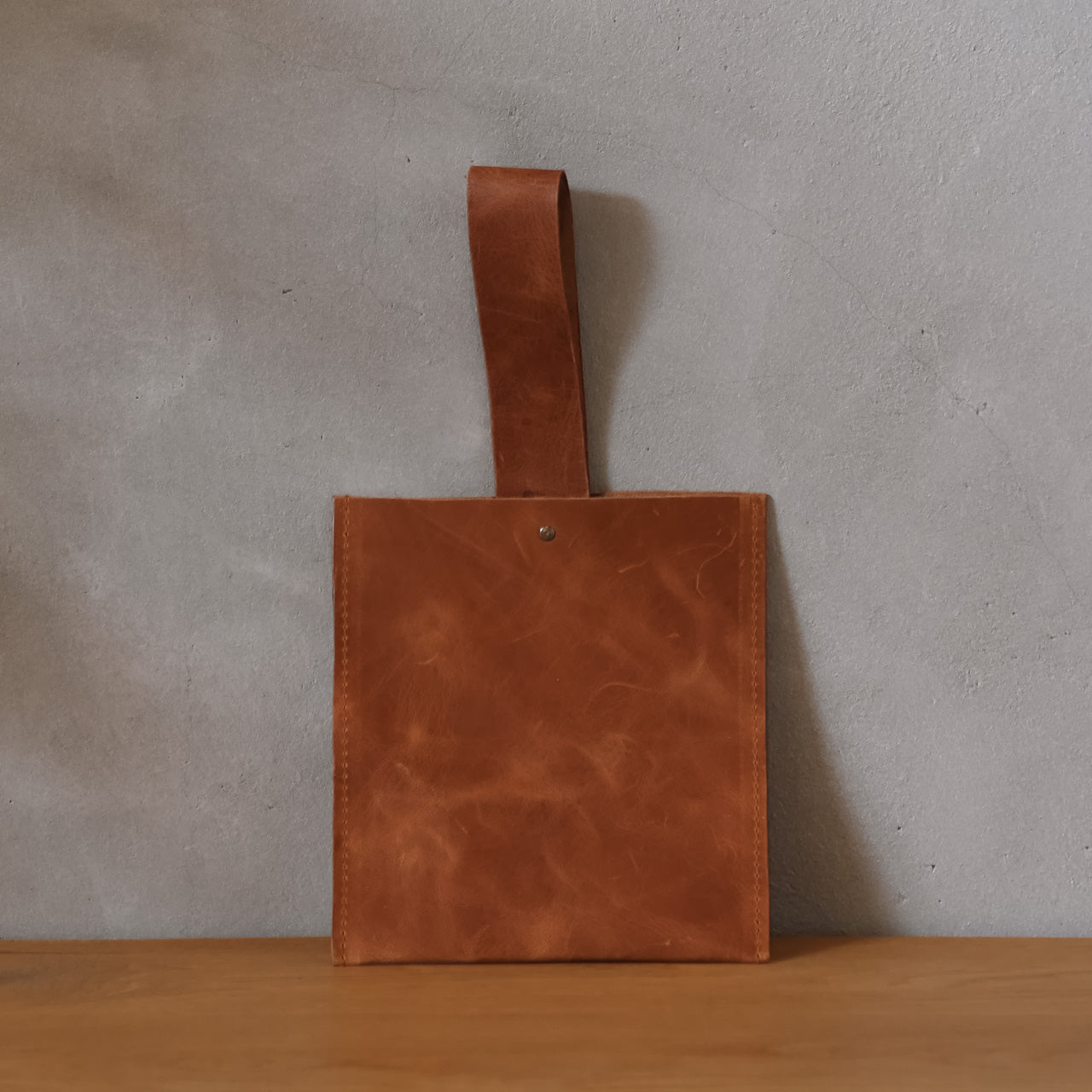 Leather One Handle Bag