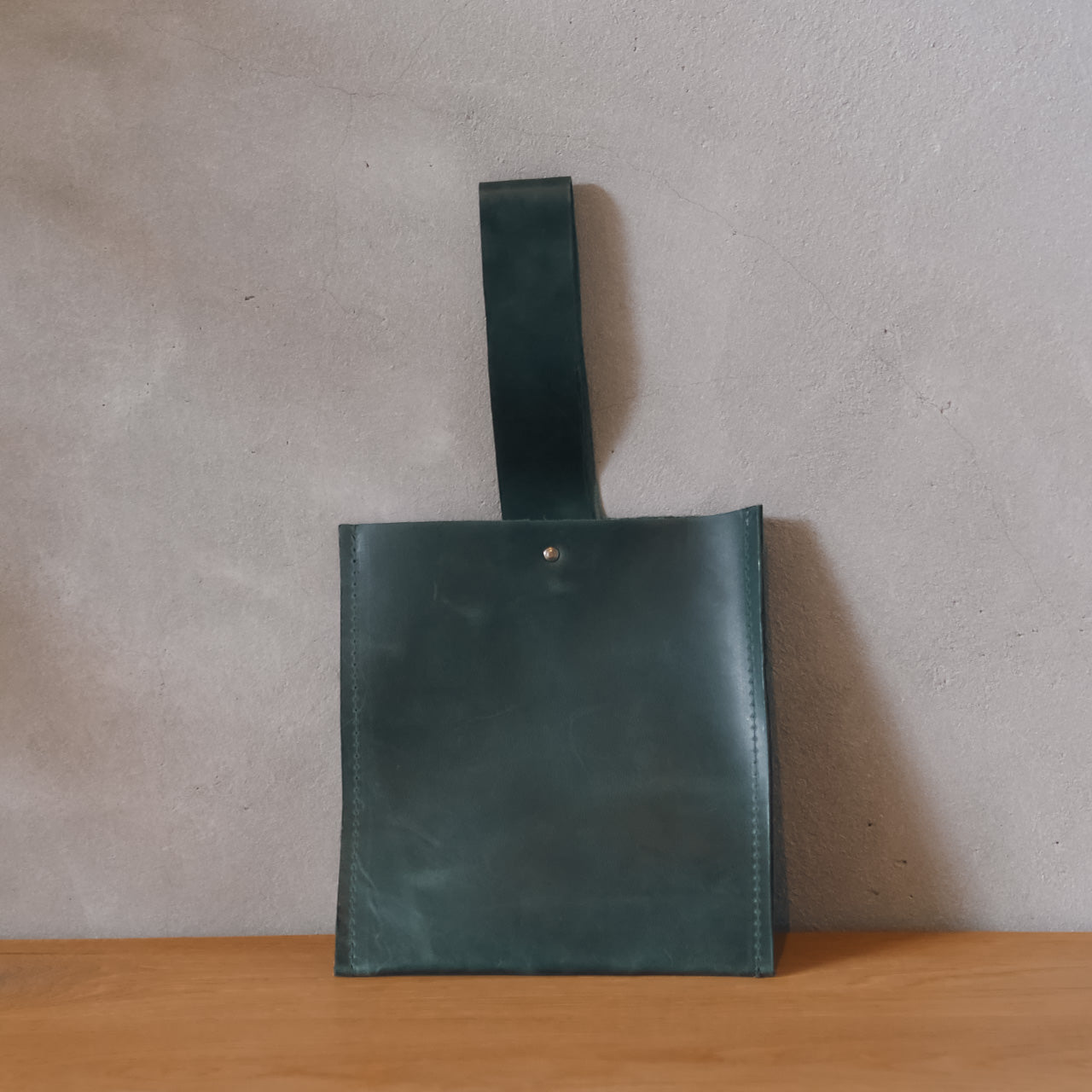 Leather One Handle Bag