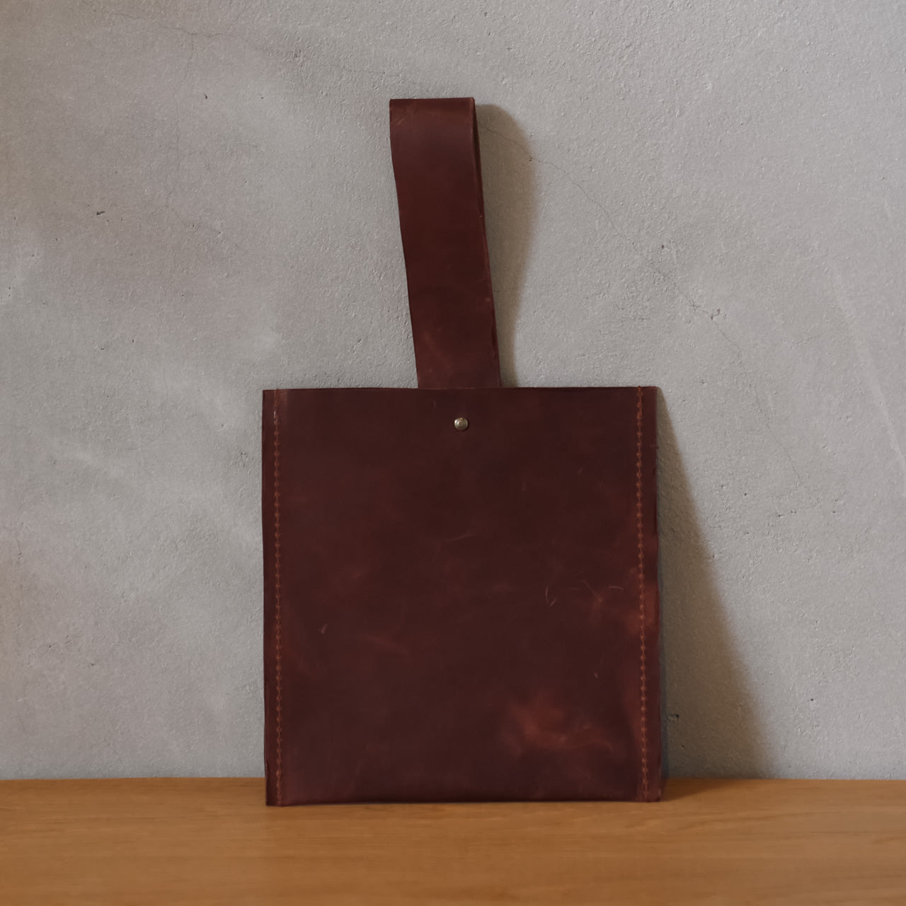 Leather One Handle Bag