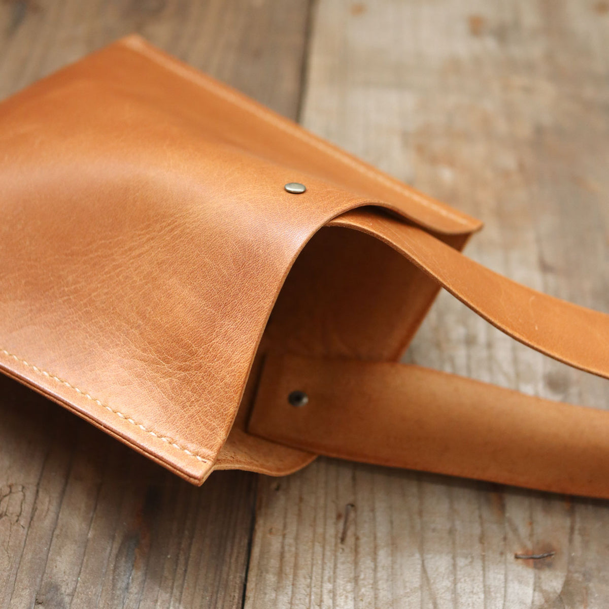 Leather One Handle Bag