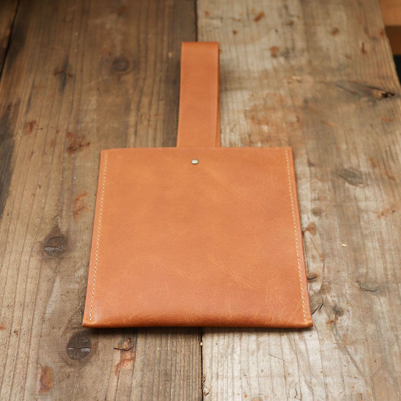 Leather One Handle Bag