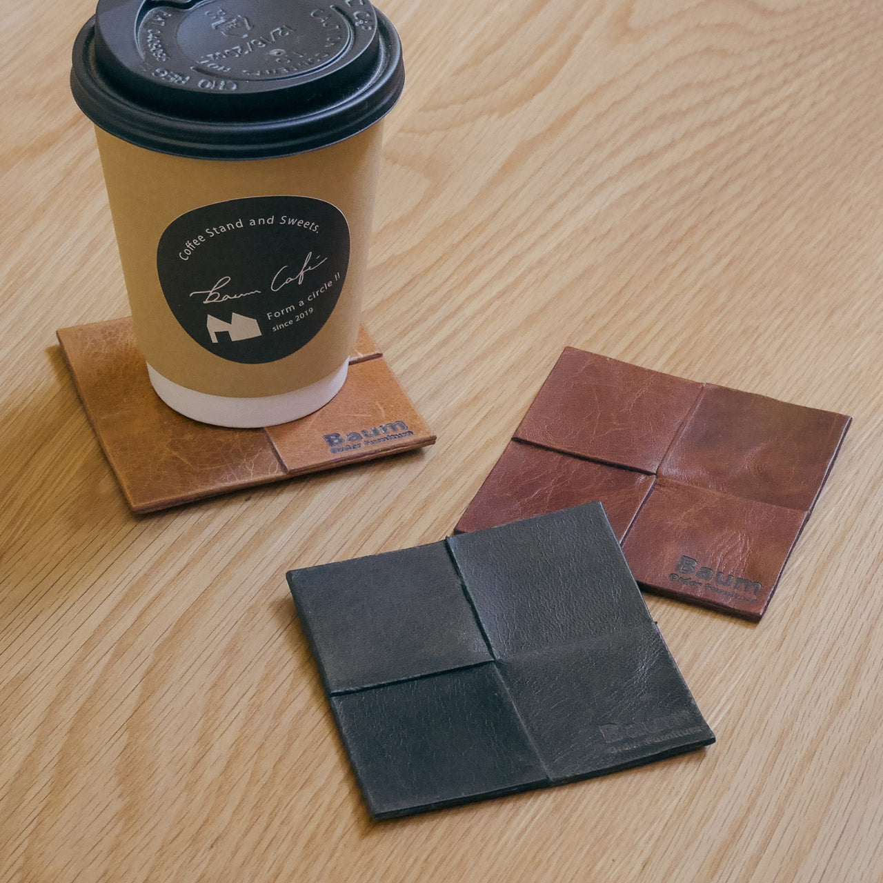 【アウトレットセール50％OFF】Uma Leather Coaster A-Type